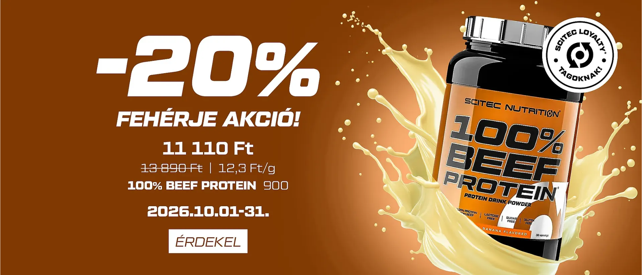 Scitec Beef Protein akció