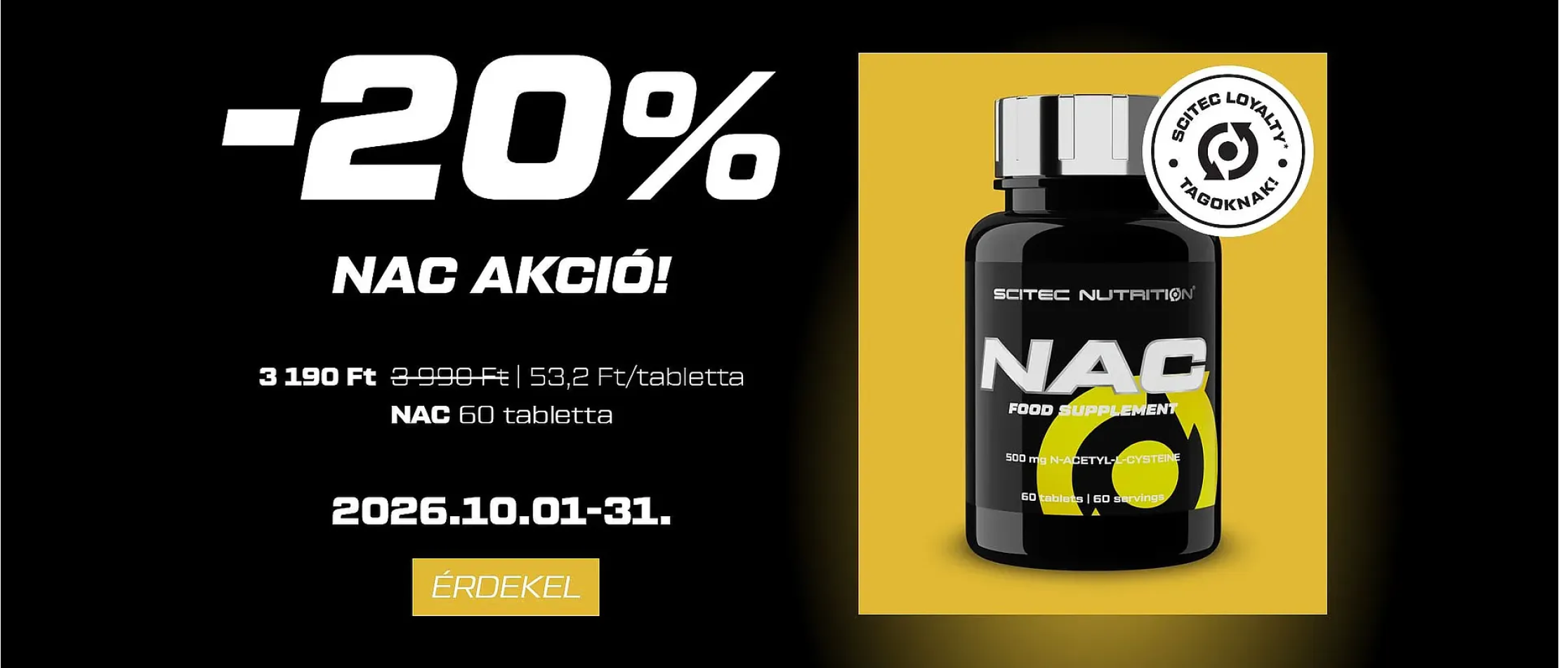 Scitec NAC akció