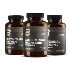 Multivitamin For Men + Calcium Zinc Magnesium + Liposomal Vitamin C from organic sources