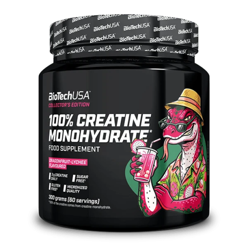 100% Creatine Monohydrate sárkánygyümölcs-licsi (limitált) - 300 g 100% Creatine Monohydrate sárkánygyümölcs-licsi (limitált) - 300 g