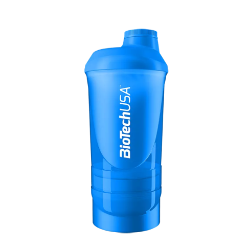 Wave+ Shaker 600 ml (+250 ml+100 ml) kék